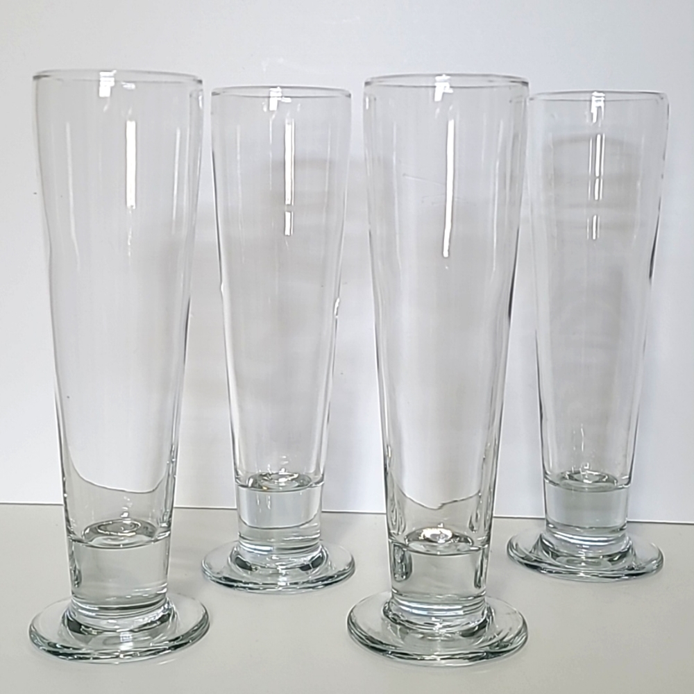 Vintage 9.4" Tall Drink Glasses 4 Pc Set dinning drinkware home